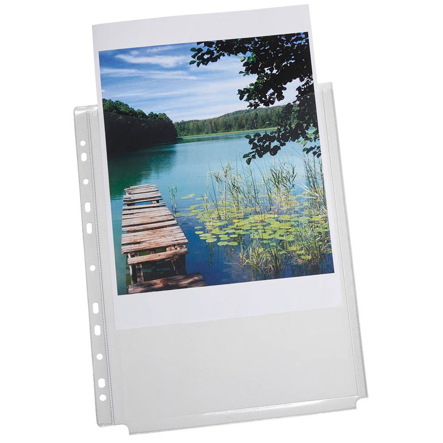 Lands Organisationshüllen DIN A4 transparent genarbt 0,18 mm | 61305 | 1 Pack = 5 St.