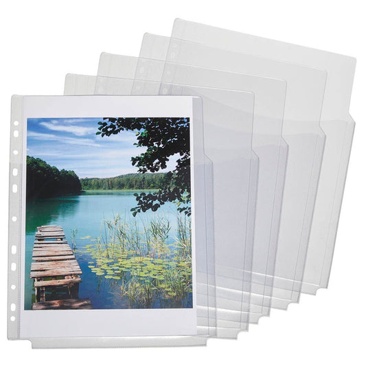 Lands Organisationshüllen DIN A4 transparent genarbt 0,18 mm | 61305 | 1 Pack = 5 St.