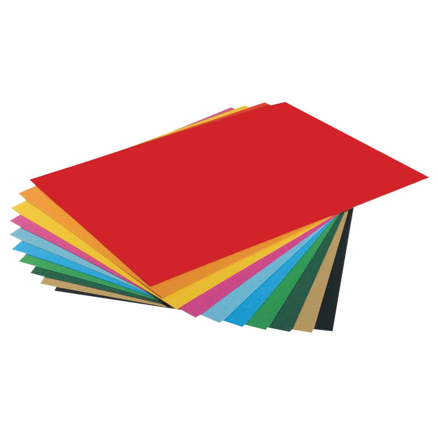 folia Tonpapier farbsortiert 130 g/qm | 600 | 1 Block = 20 Blatt