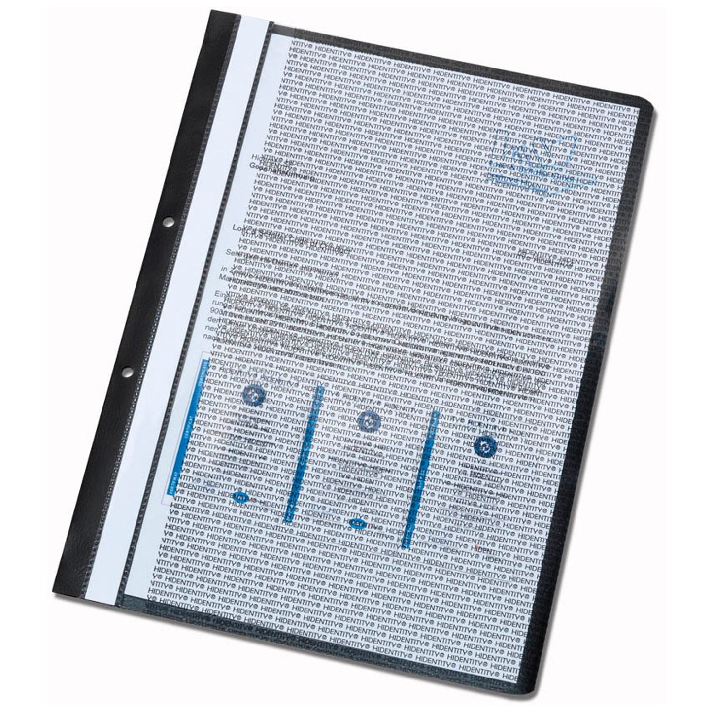HIDENTITY® Archivhefter Kunststoff schwarz DIN A4 | 143819-0120-07 | 1 Pack = 5 St.