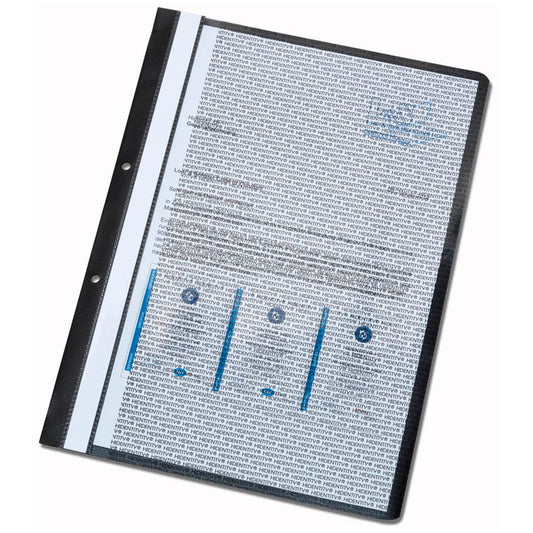 HIDENTITY® Archivhefter Kunststoff schwarz DIN A4 | 143819-0120-07 | 1 Pack = 5 St.
