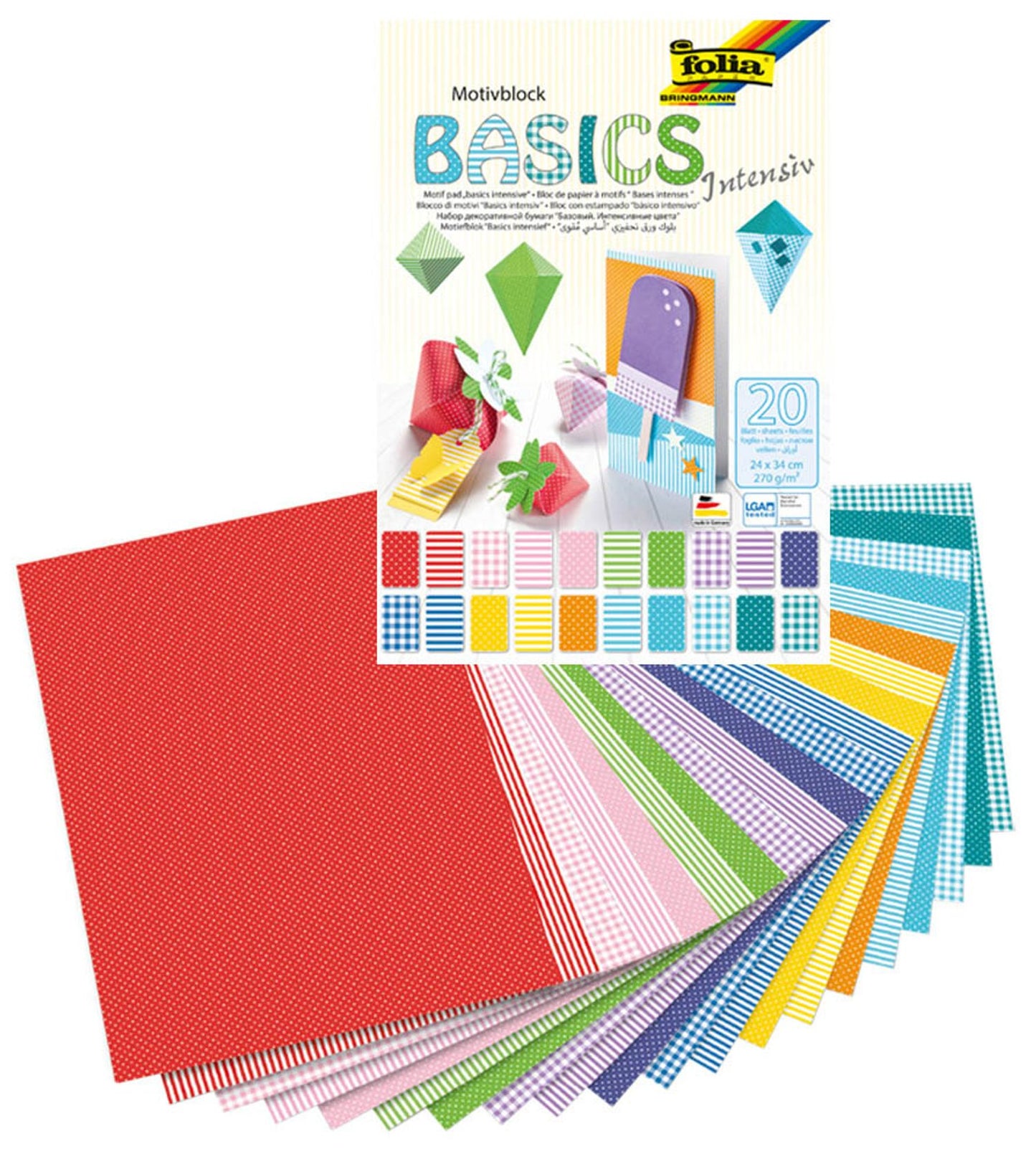 folia Motivblock farbsortiert 270 g/qm
