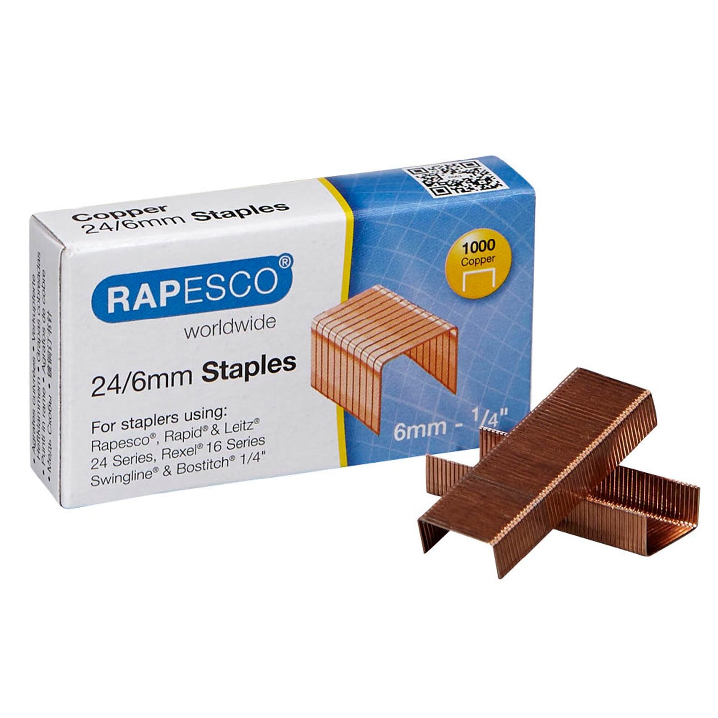 RAPESCO® Heftklammern 24/6 | S24600Z3 | 1 Pack = 1.000 St.