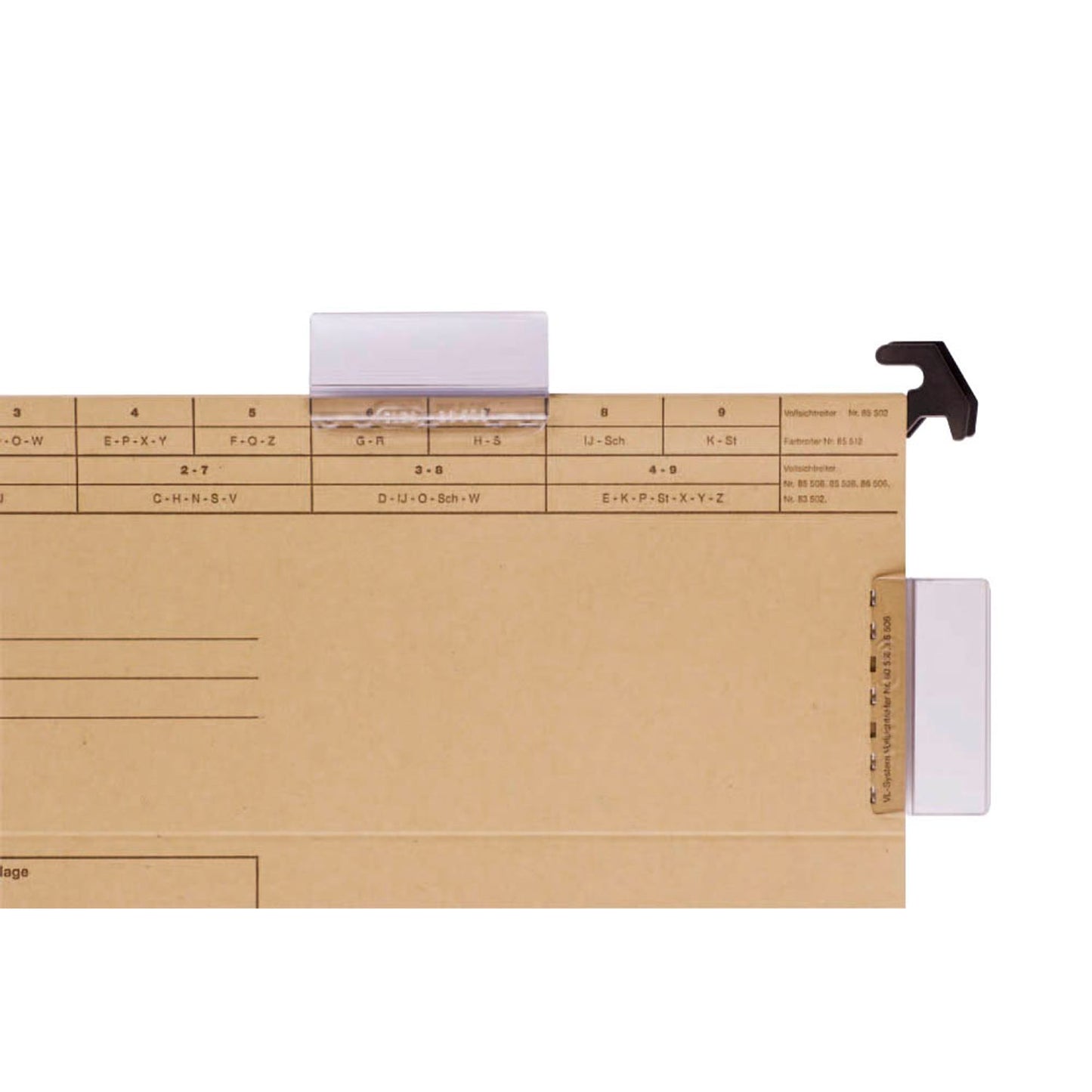 ELBA Vollsichtreiter transparent | 100420891 | 1 Pack = 50 St.