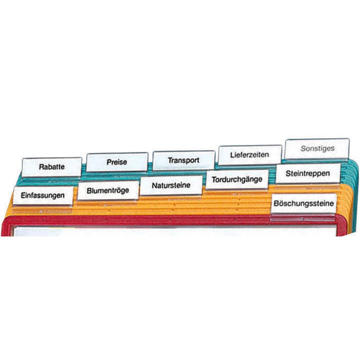 DURABLE Vollsichtreiter transparent | 560919 | 1 Pack = 10 St.