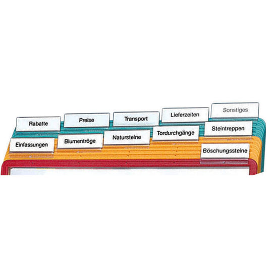 DURABLE Vollsichtreiter transparent | 560919 | 1 Pack = 10 St.