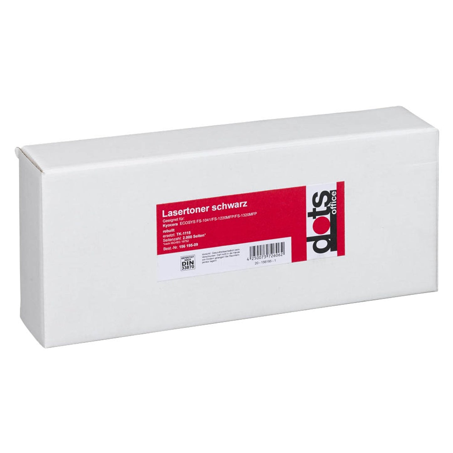 dots schwarz Toner kompatibel zu KYOCERA TK-1115 | 2823,0000-DOTS