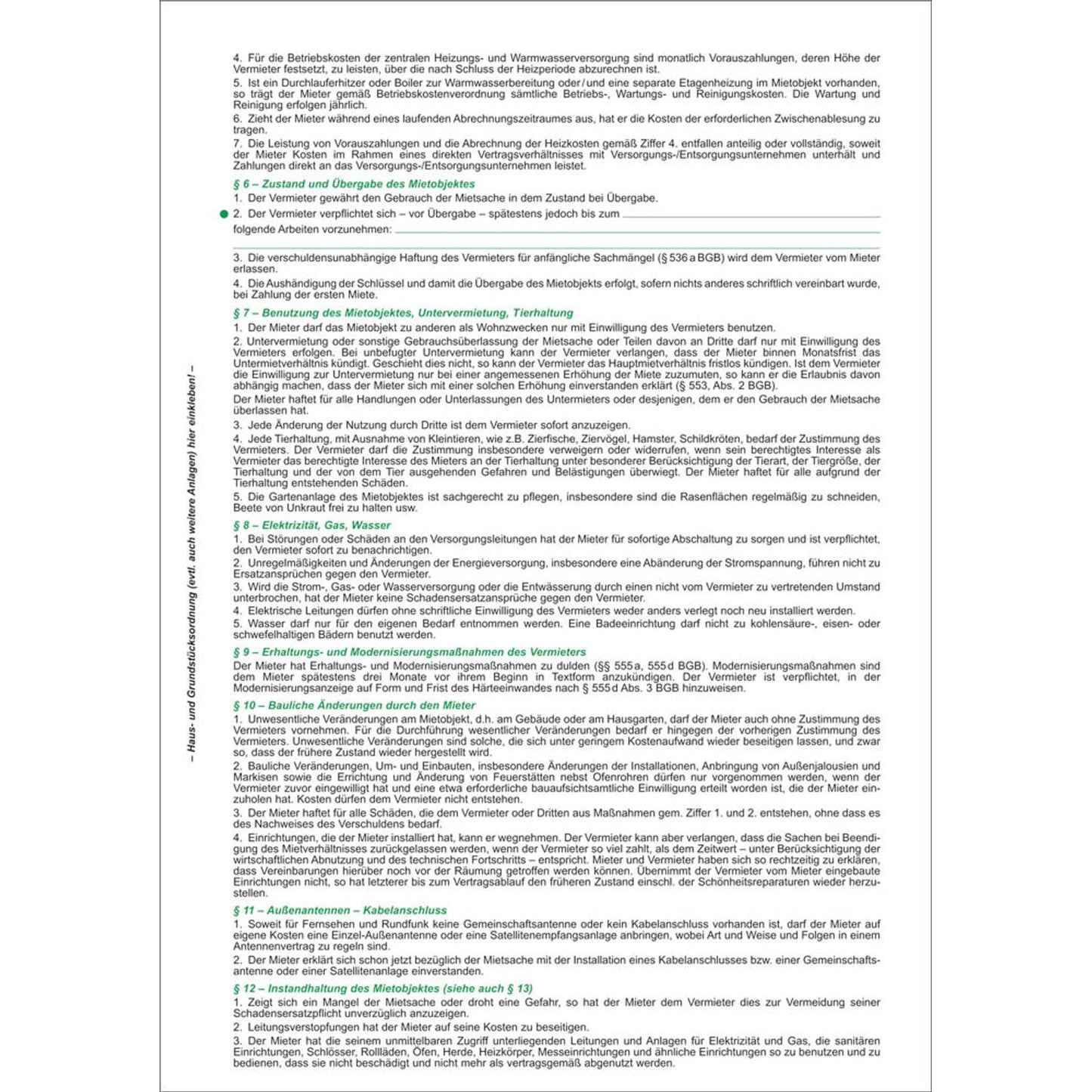 RNK-Verlag Mietverträge für Häuser | 545 | 1 Pack = 50 St.