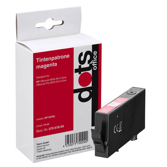 dots magenta Druckerpatrone kompatibel zu HP 903XL (T6M07AE) | 1757,0006-DOTS