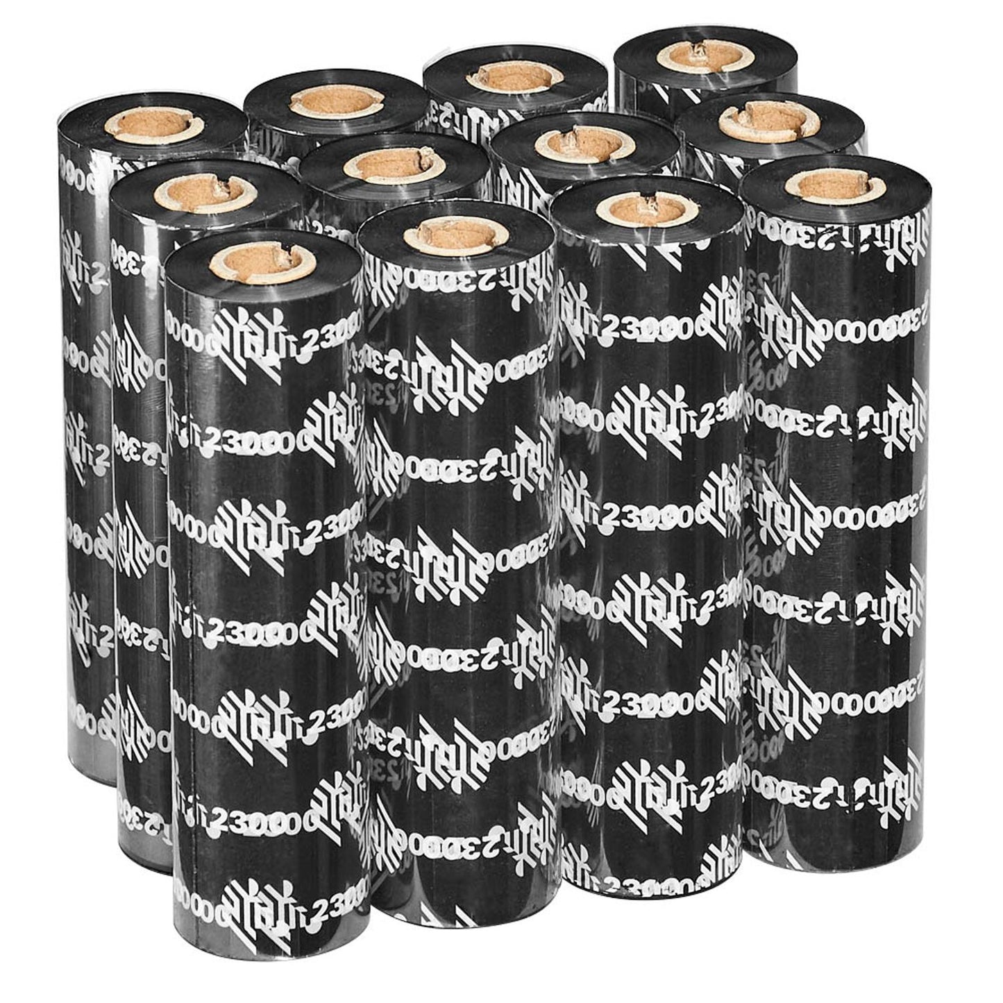 ZEBRA 2300 schwarz Thermo-Druckfolien | 02300GS11007 | 1 Pack = 12 Rollen