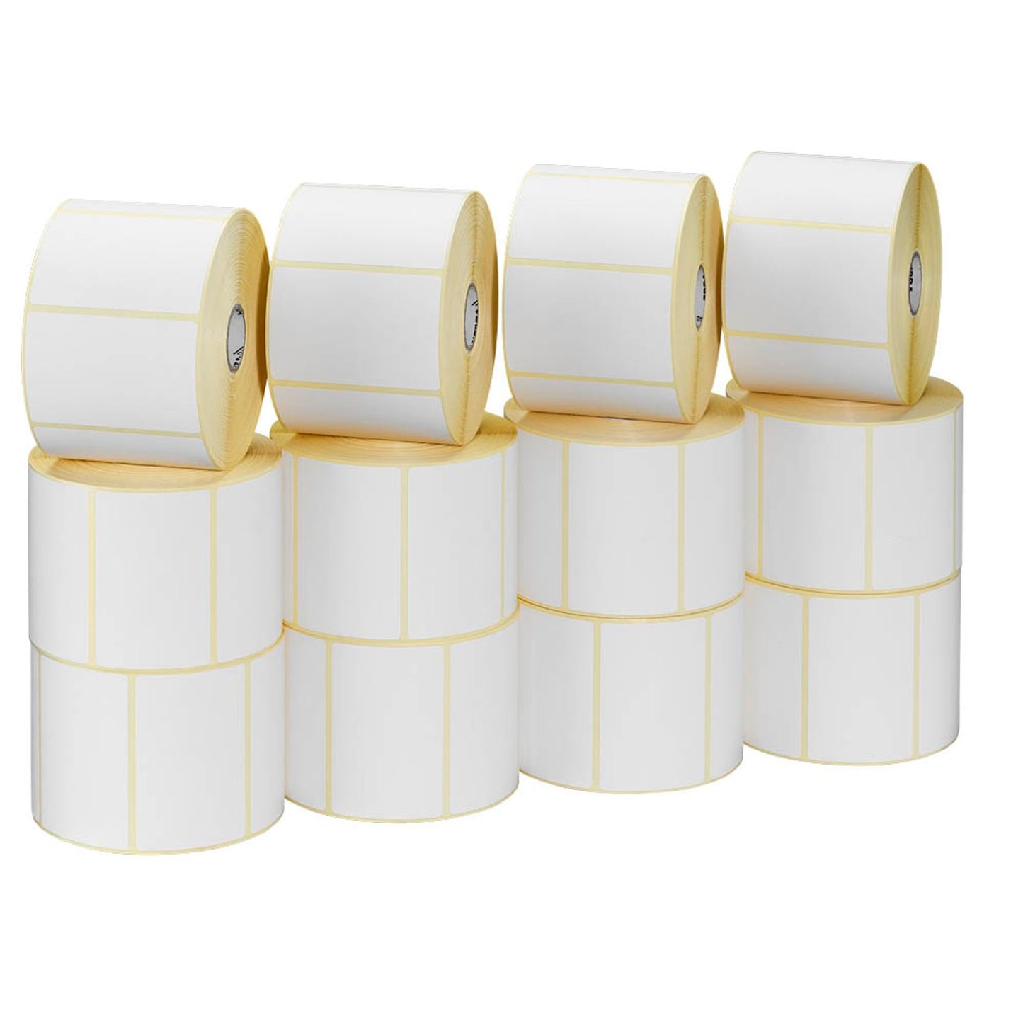ZEBRA Etikettenrollen für Etikettendrucker weiß, 57,0 x 32,0 mm, 12 x 2100 Etiketten | 800262-127 | 1 Pack = 12 Rollen