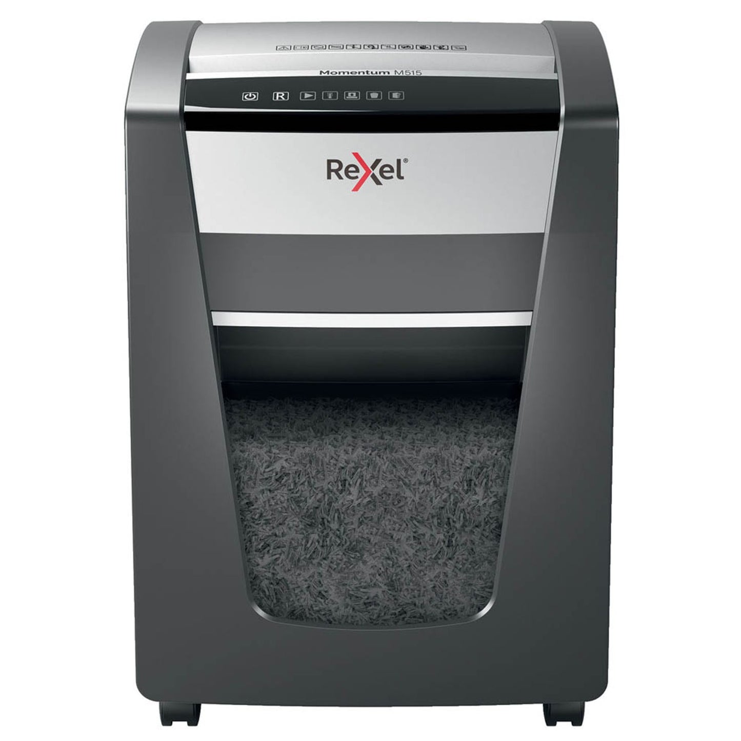 Rexel Momentum M515 Aktenvernichter mit Partikelschnitt P-5, 2 x 15 mm, bis , schwarz | 2104577EU