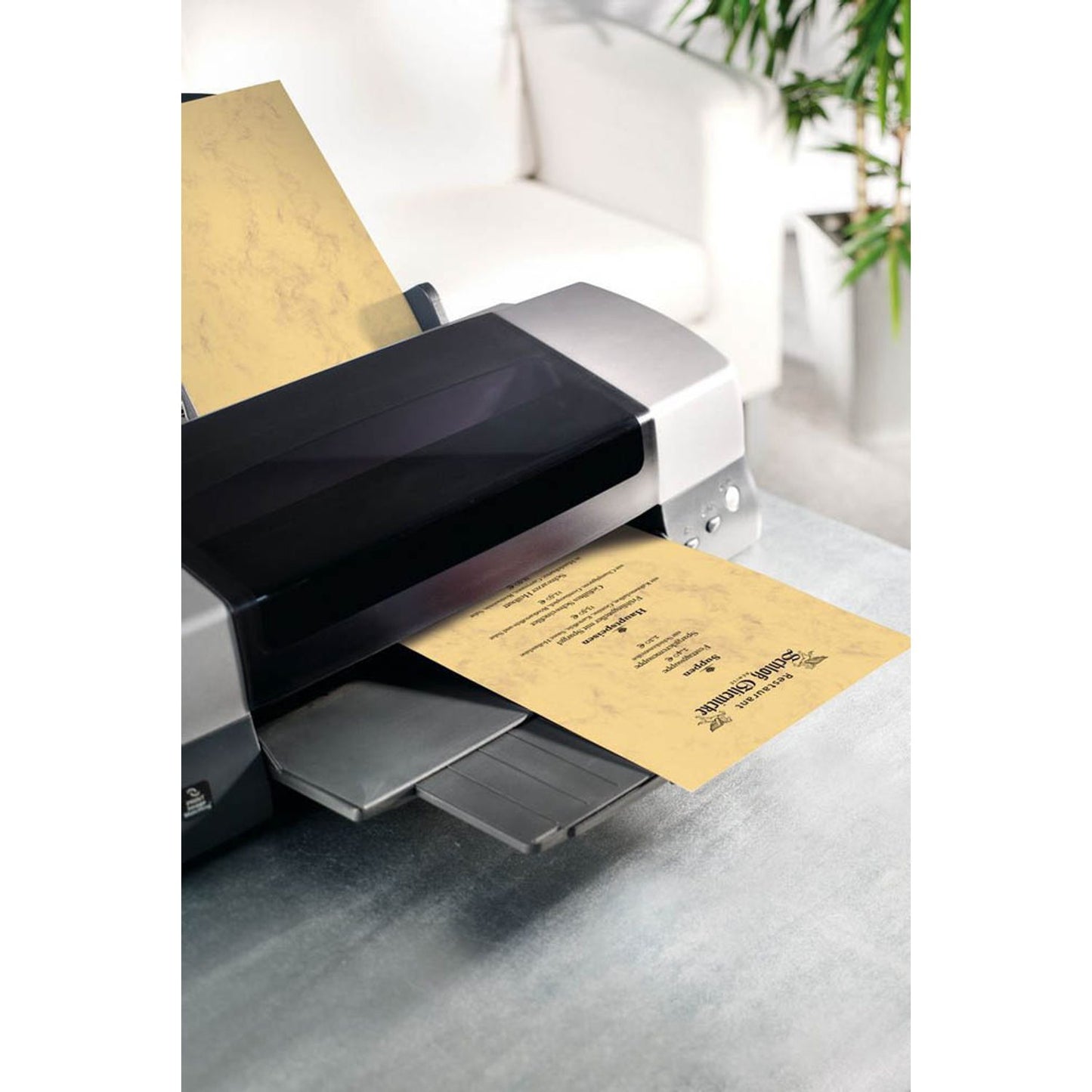 SIGEL Motivpapier sandbraun DIN A4 200 g/qm | DP553 | 1 Pack = 50 Blatt