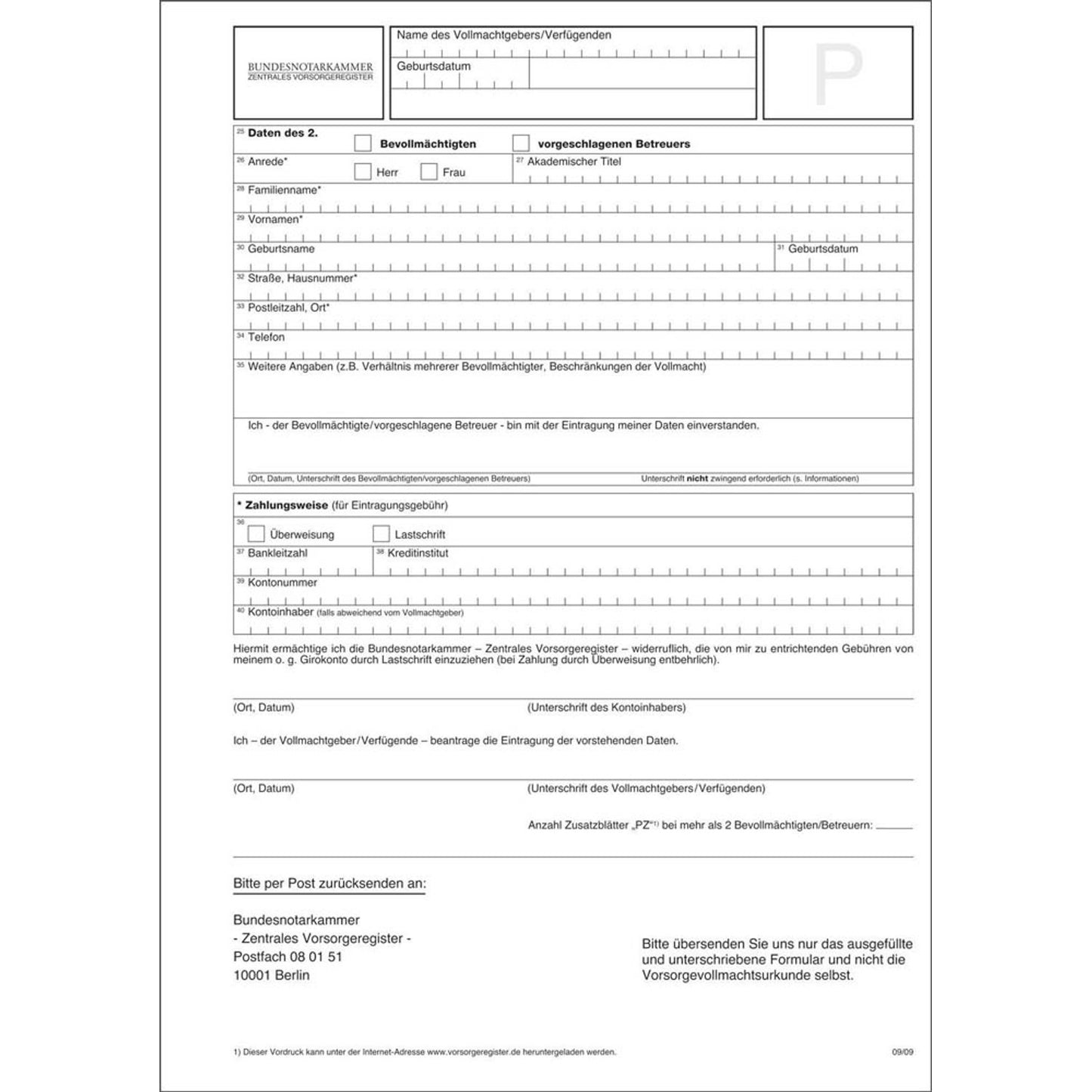 RNK-Verlag Patientenverfügung Formulare | 2895
