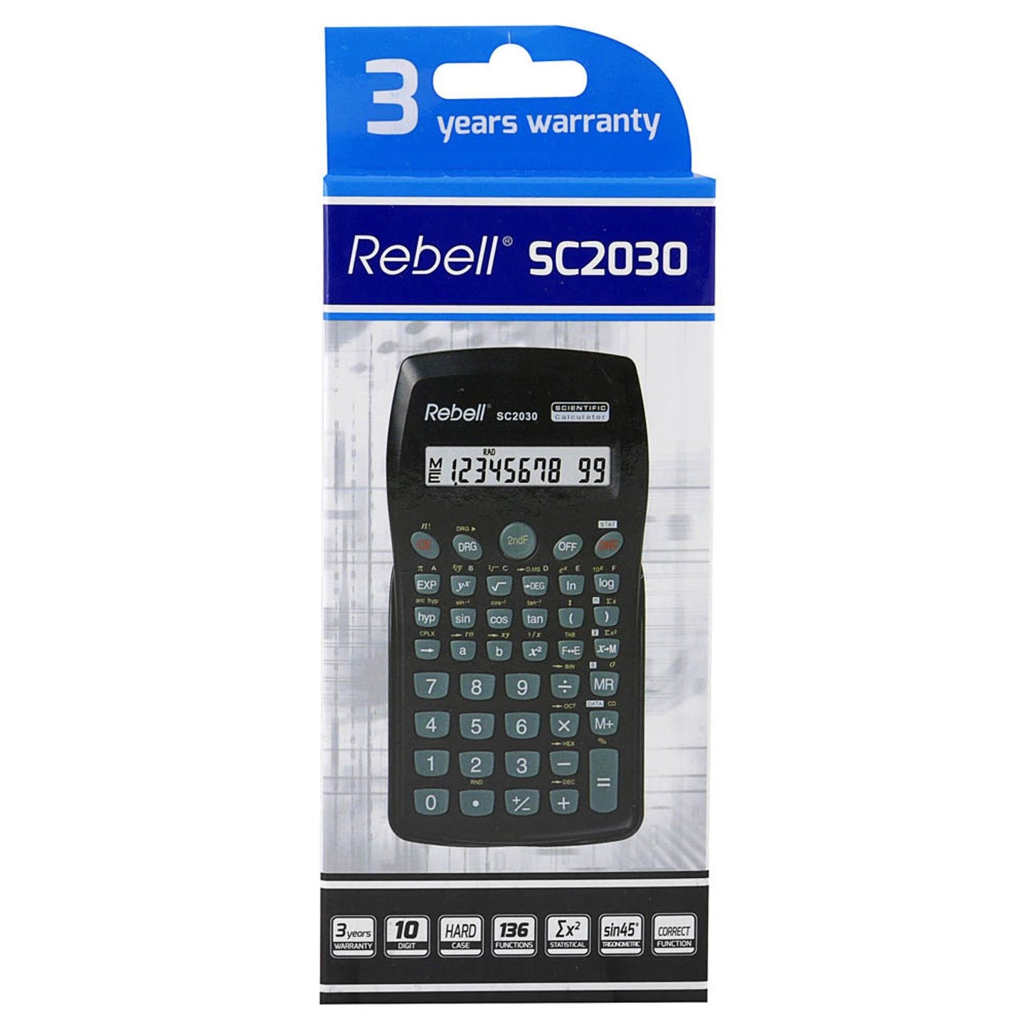 Rebell SC2030 Wissenschaftlicher Taschenrechner schwarz | RE-SC2030 BX
