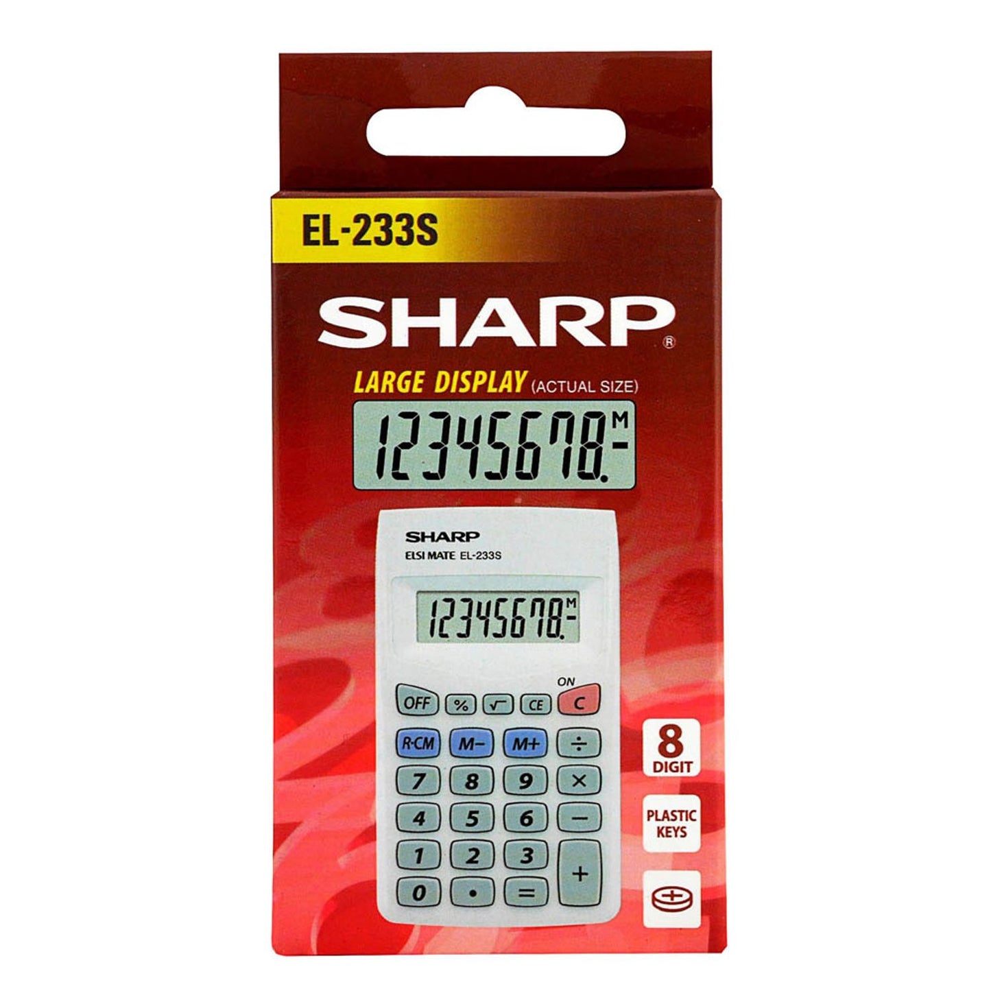 SHARP EL-233S Taschenrechner weiß | SH-EL233S