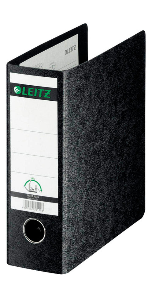 LEITZ 1075 Ordner schwarz marmoriert Karton
