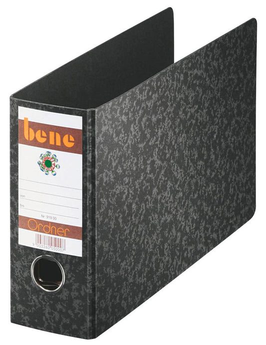 bene Spezial Ordner schwarz marmoriert Karton 7,5 cm DIN A5,