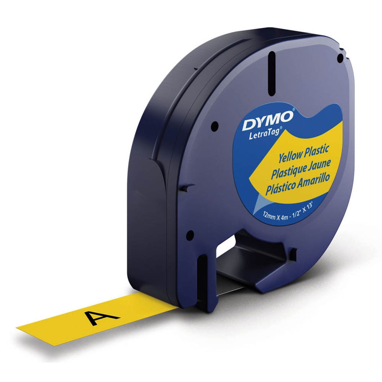 DYMO Schriftband LetraTag 91222 , 12 mm schwarz auf gelb | S0721620
