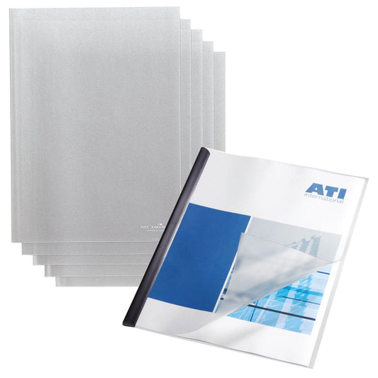 DURABLE Klemmschienenhüllen DIN A4 transparent genarbt 0,12 mm | 293919 | 1 Pack = 50 St.