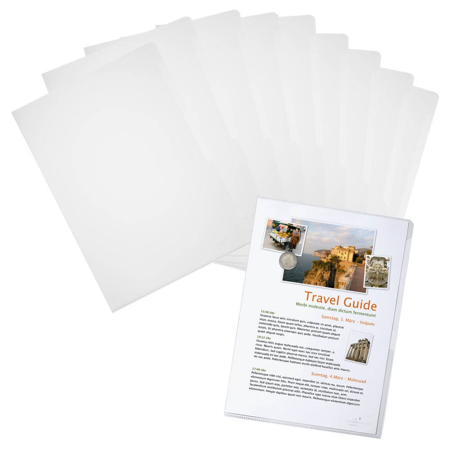 DURABLE Sichthüllen DIN A4 glasklar glatt 0,15 mm | 231919 | 1 Pack = 50 St.