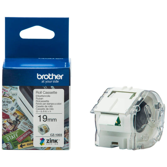 brother Endlospapierrolle für Etikettendrucker weiß 19,0 mm x 5,0 m | CZ-1003