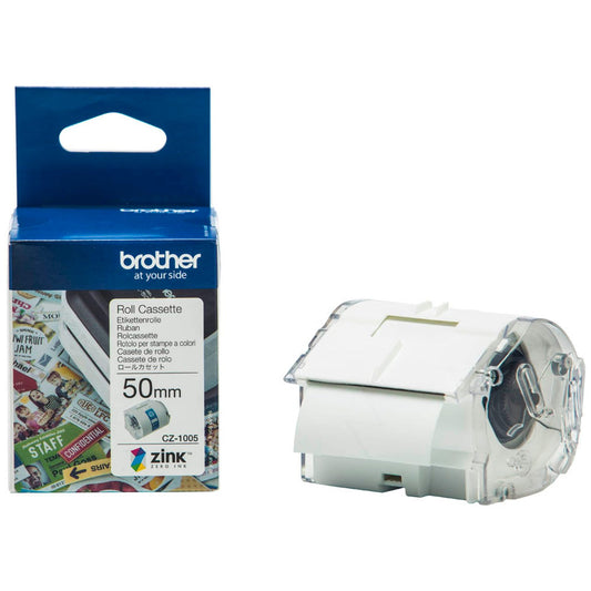 brother Endlospapierrolle für Etikettendrucker weiß 50,0 mm x 5,0 m | CZ-1005