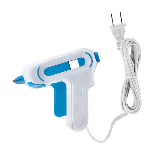 WESTCOTT mini Heißklebepistole weiß/blau | E-16758 00