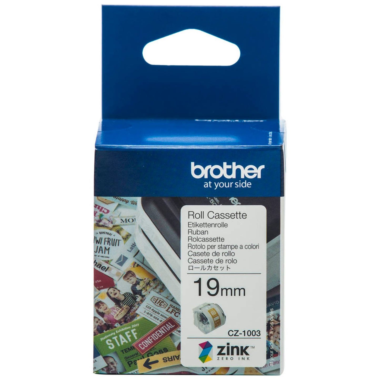 brother Endlospapierrolle für Etikettendrucker weiß 19,0 mm x 5,0 m | CZ-1003