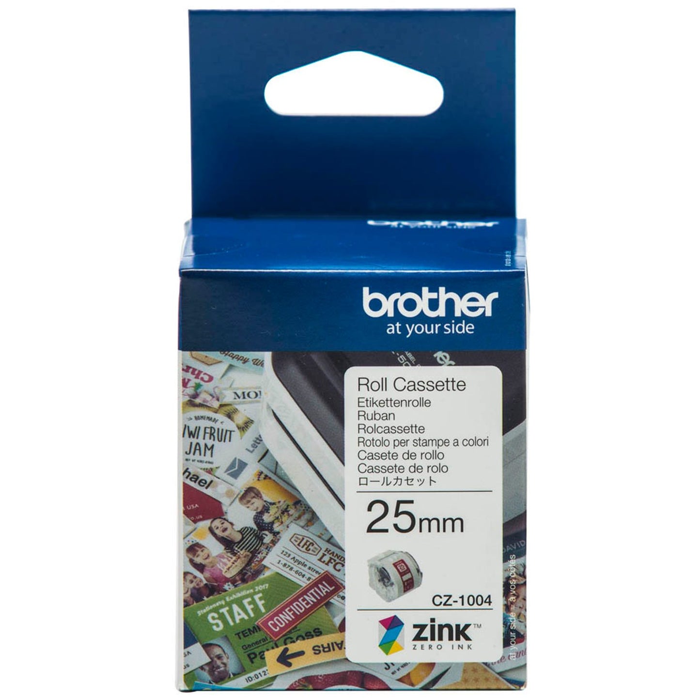 brother Endlospapierrolle für Etikettendrucker weiß 25,0 mm x 5,0 m | CZ-1004
