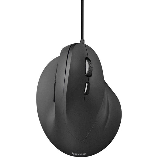 hama EMC-500 Maus ergonomisch kabelgebunden schwarz | 182698