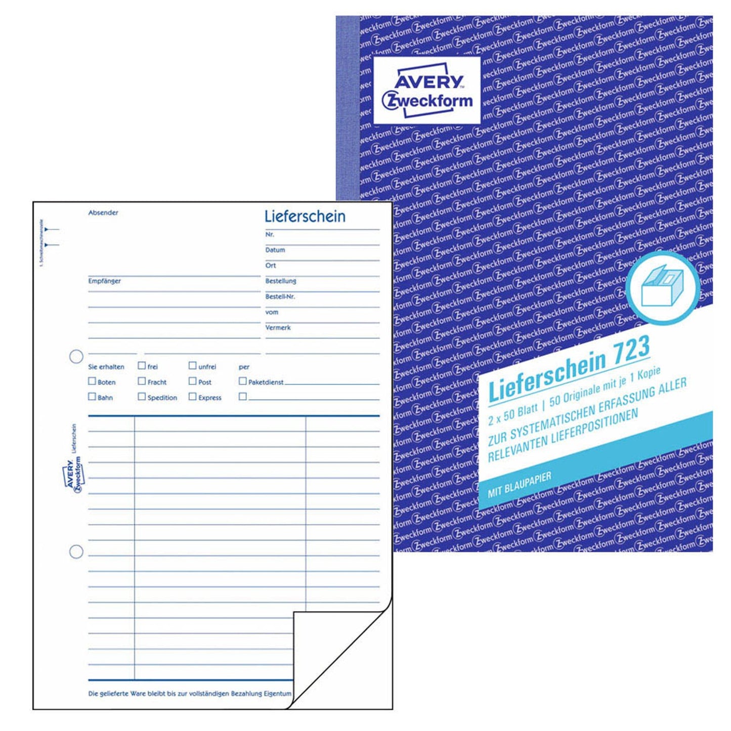 AVERY Zweckform Lieferschein Formularbuch | 723