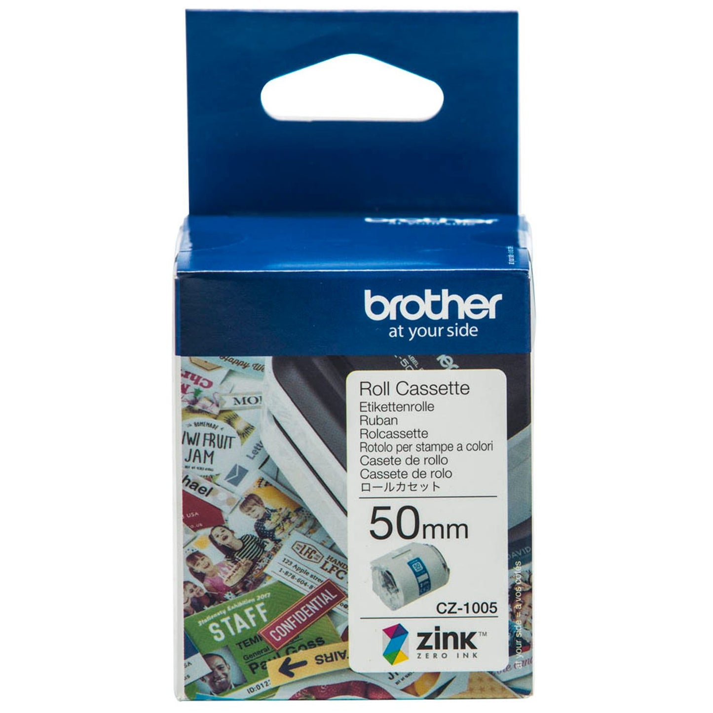brother Endlospapierrolle für Etikettendrucker weiß 50,0 mm x 5,0 m | CZ-1005