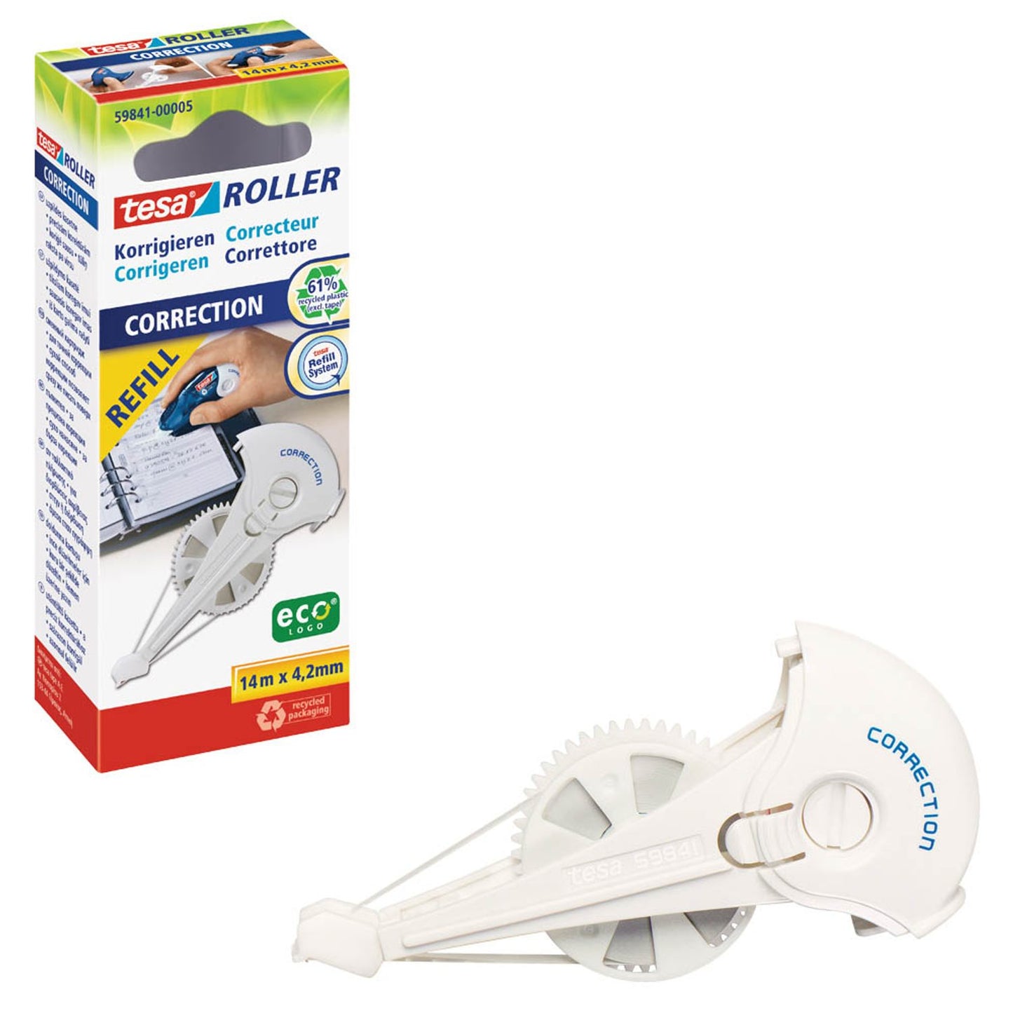 tesa Nachfüllkassette für Korrekturroller 4,2 mm | 59841-00005-05