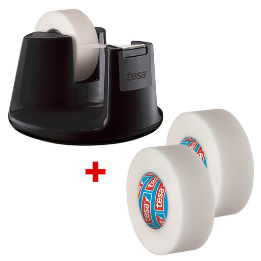 tesa Tischabroller Easy Cut Compact schwarz | 53832-00000-01