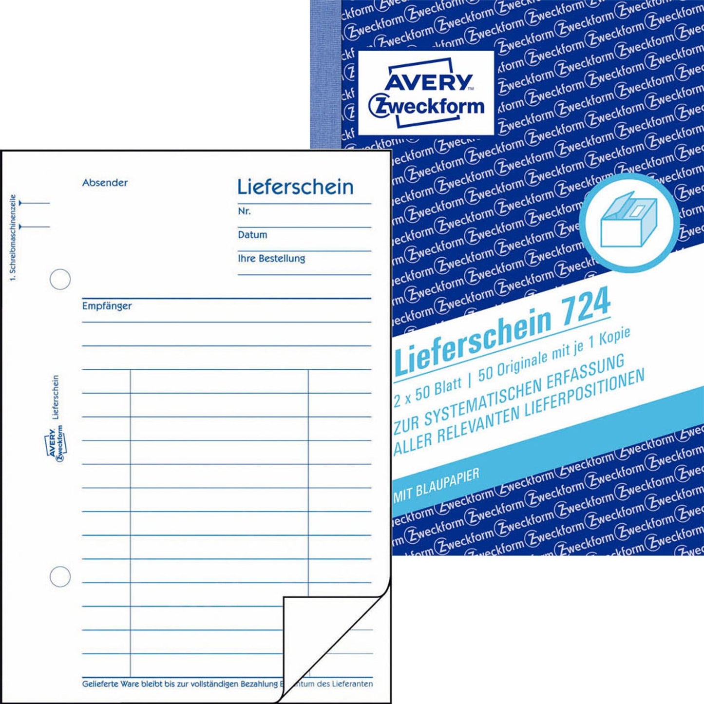 AVERY Zweckform Lieferschein Formularbuch | 724
