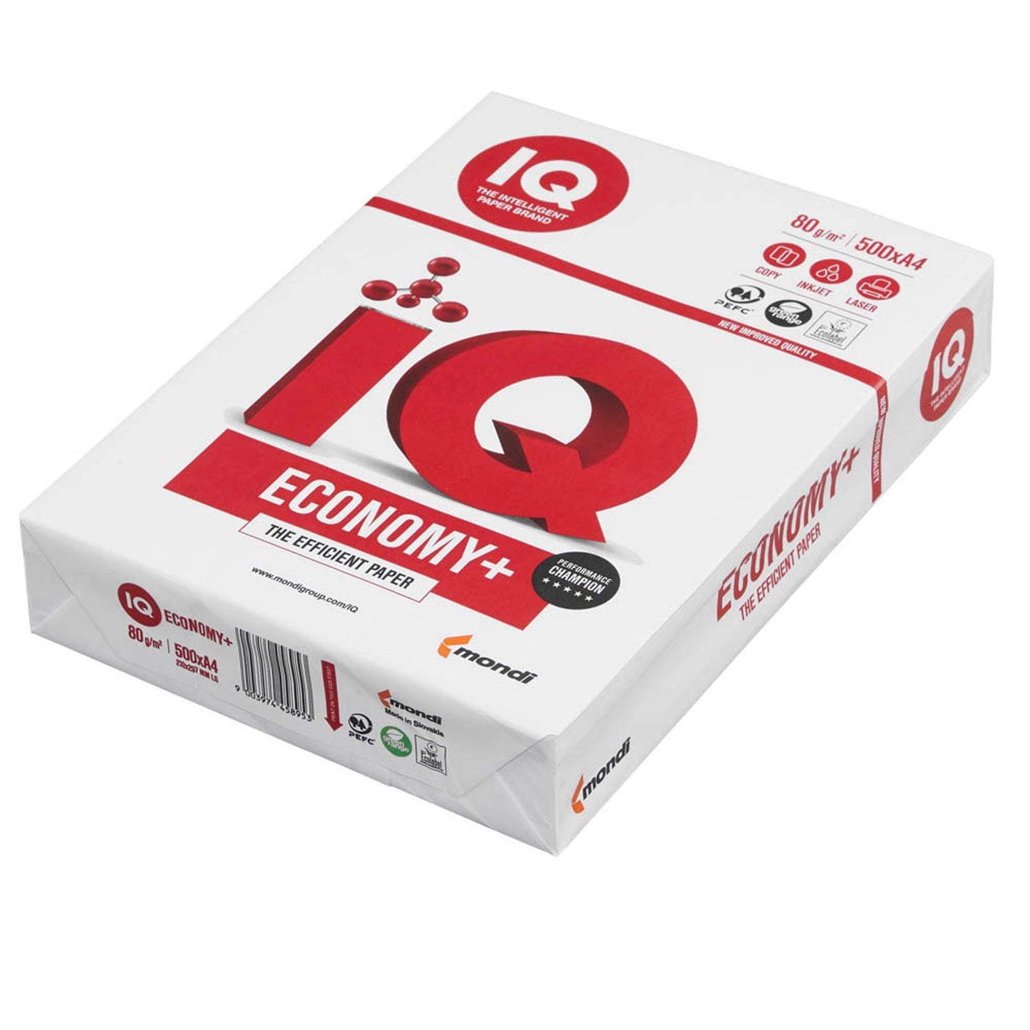 IQ Kopierpapier ECONOMY+ DIN A4 80 g/qm | 88265831 | 1 Pack = 500 Blatt