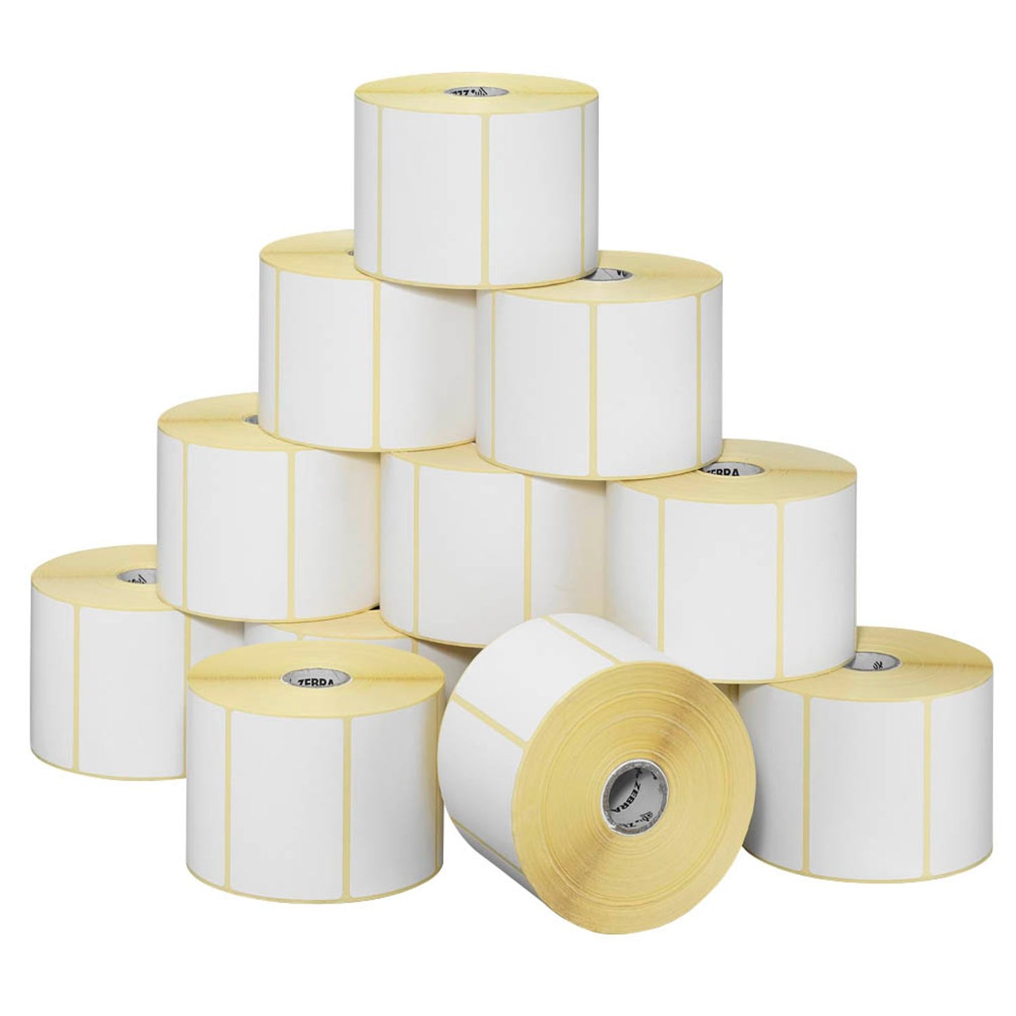 ZEBRA Etikettenrollen für Etikettendrucker weiß, 102,0 x 152,0 mm, 12 x 475 Etiketten | 3006322 | 1 Pack = 12 Rollen