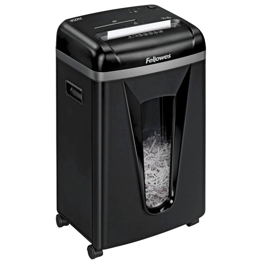 Fellowes Powershred 450M Aktenvernichter mit Partikelschnitt P-5, 2 x 12 mm, bis , schwarz | 4074101