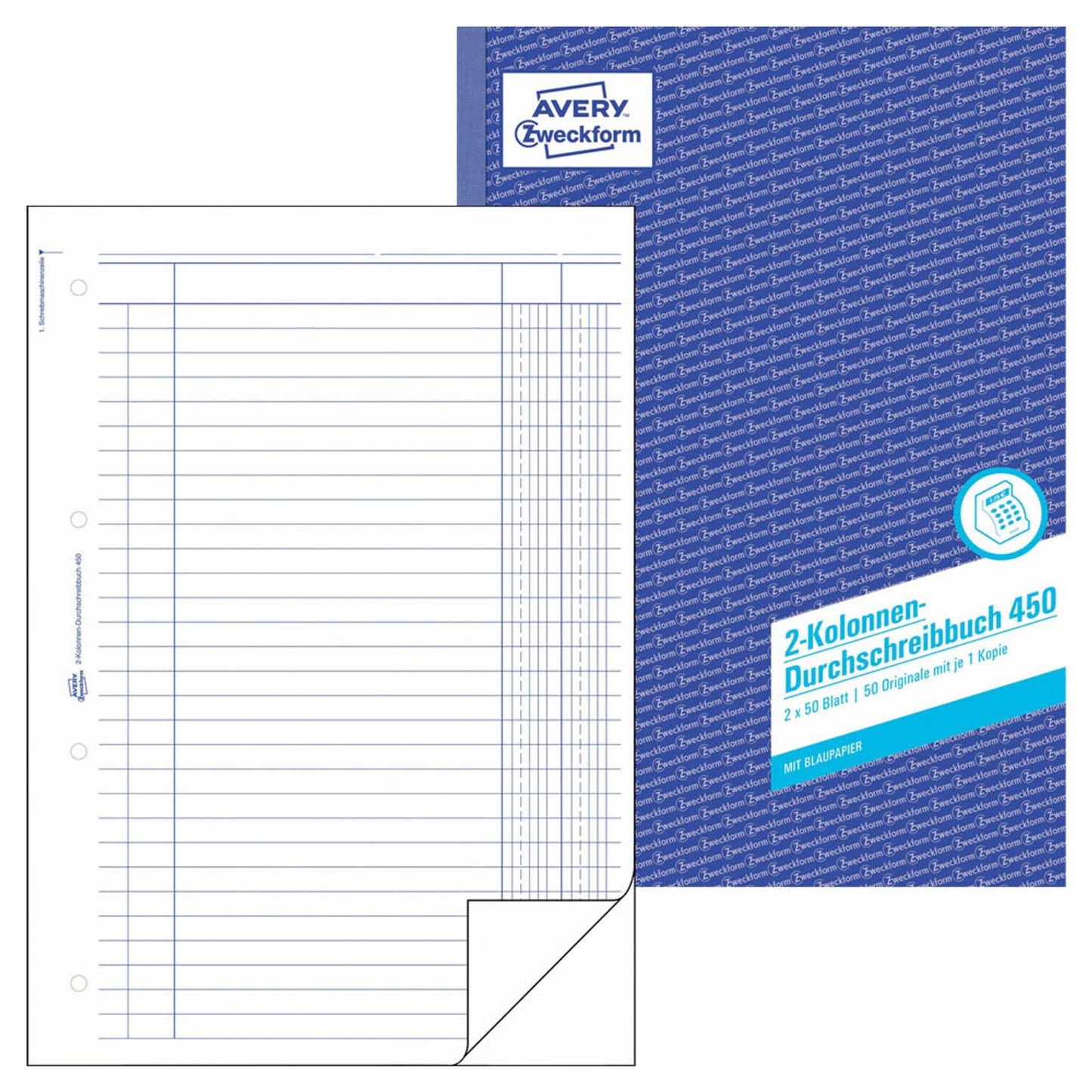 AVERY Zweckform Kolonnen-Durchschreibebuch Formularbuch | 450