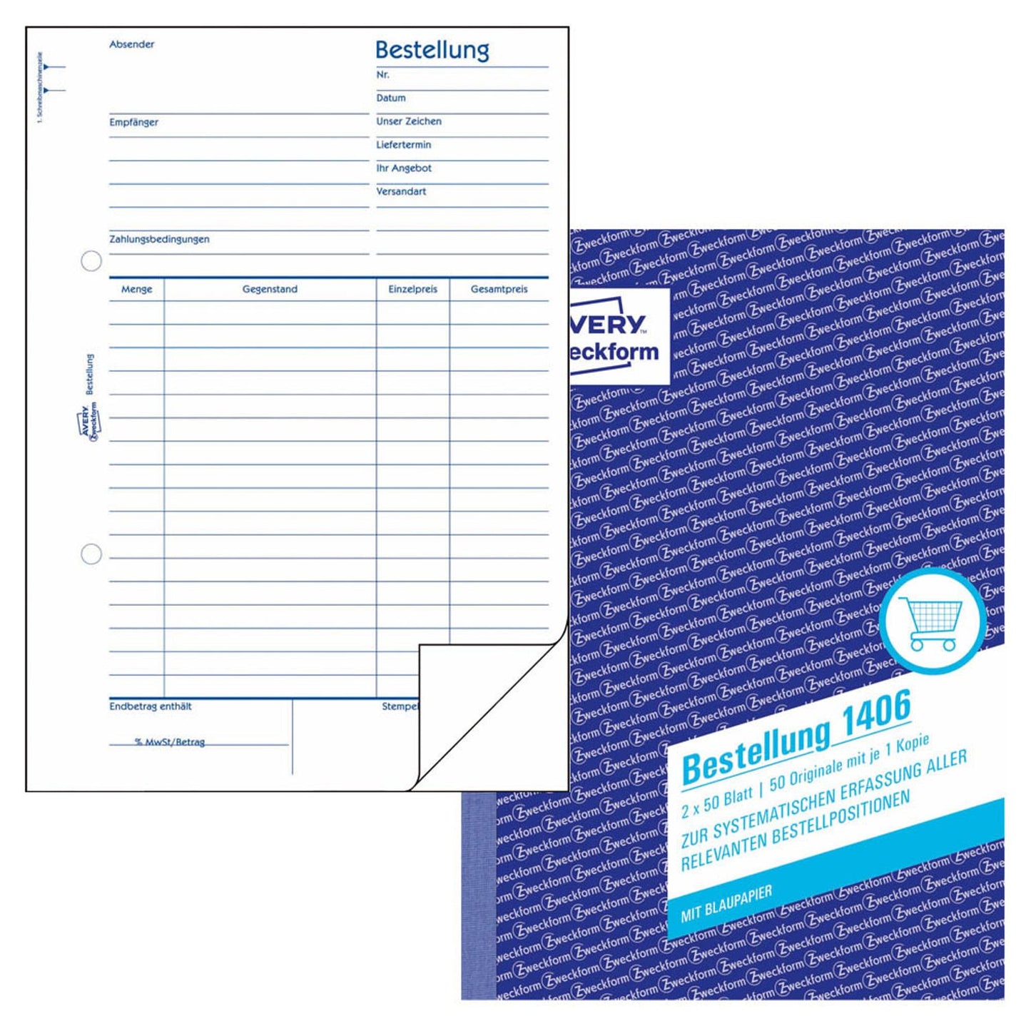 AVERY Zweckform Bestellung Formularbuch | 1406