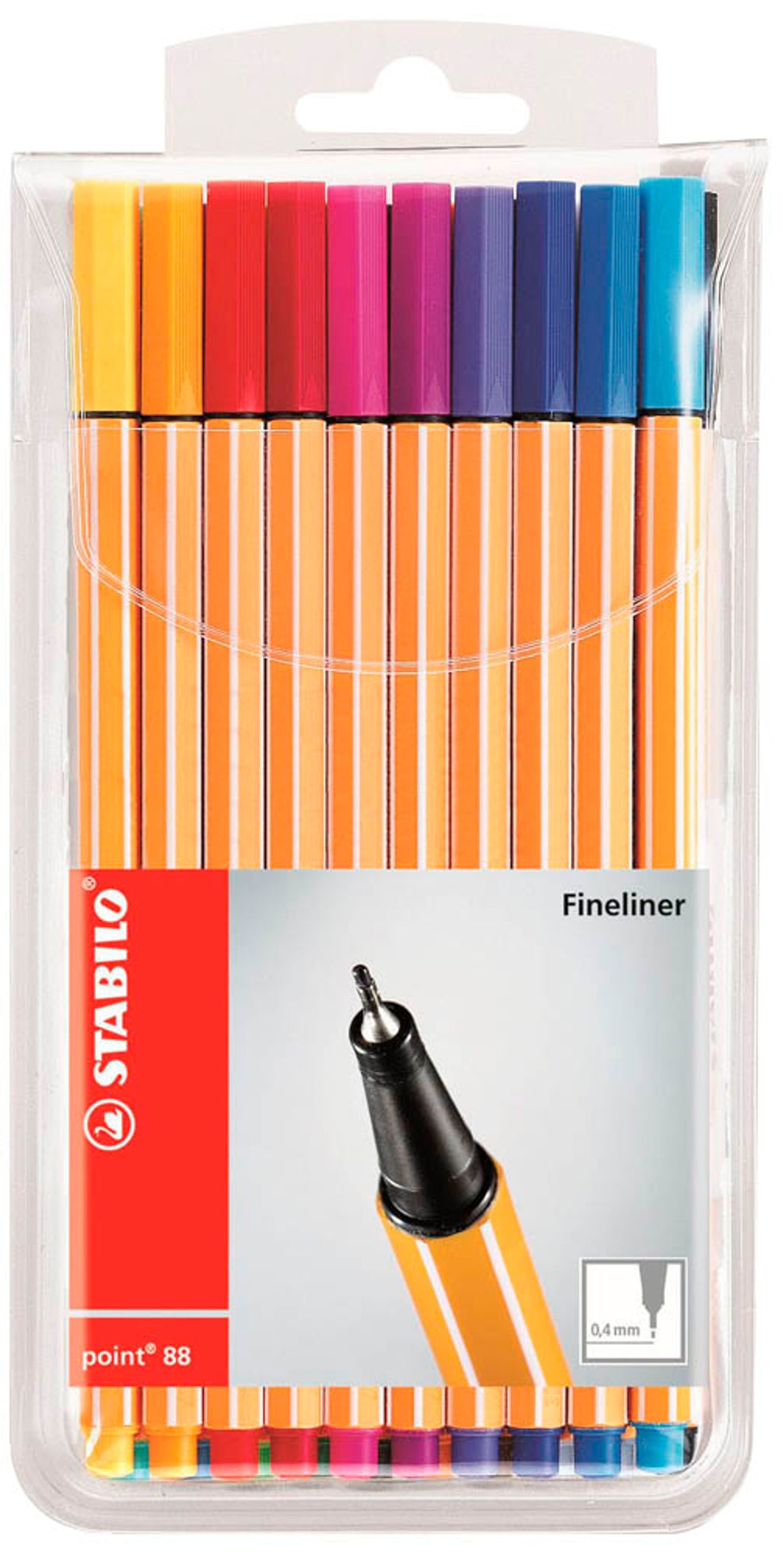 STABILO point 88 Fineliner farbsortiert 0,4 mm