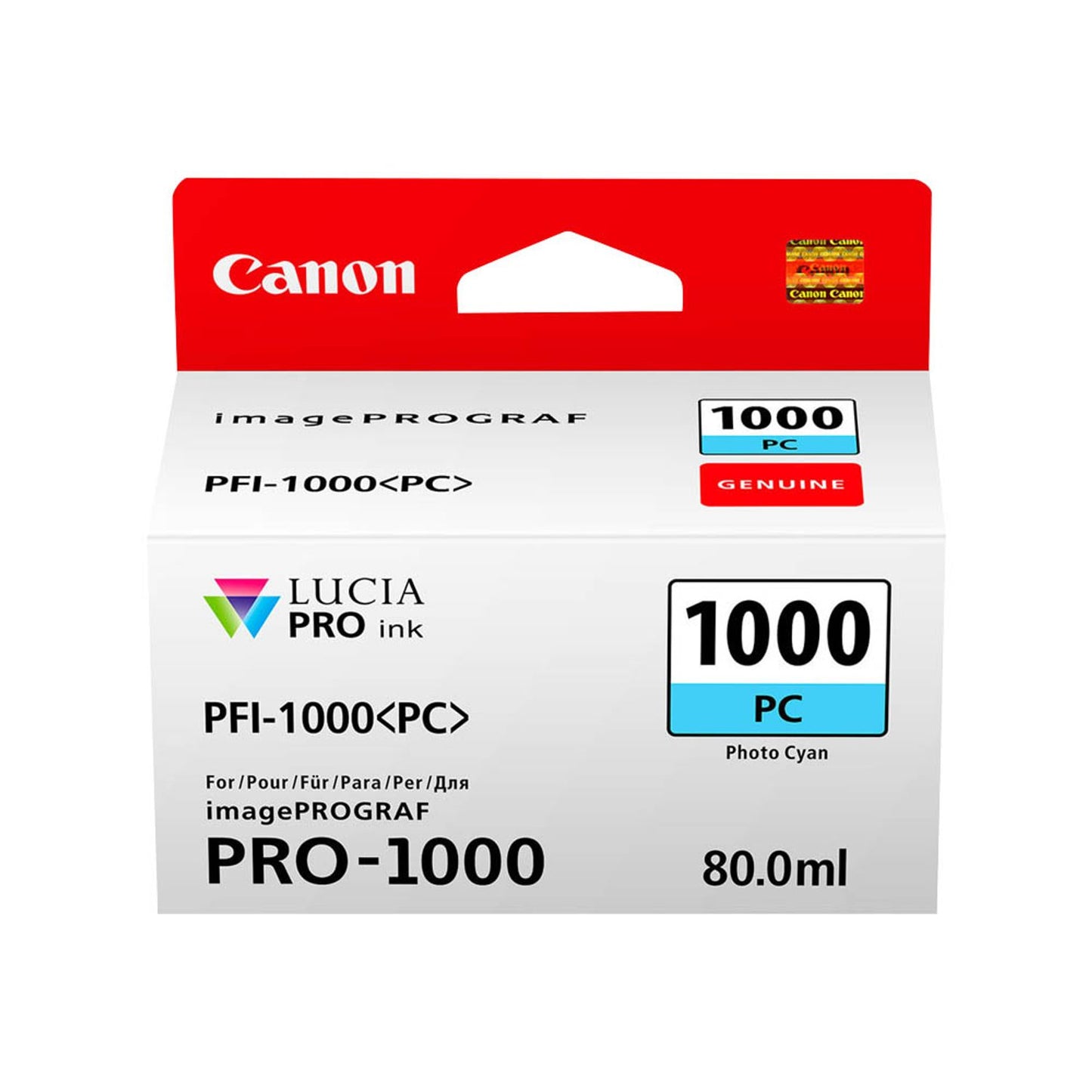 Canon PFI-1000 PC Foto cyan Druckerpatrone | 0550C001