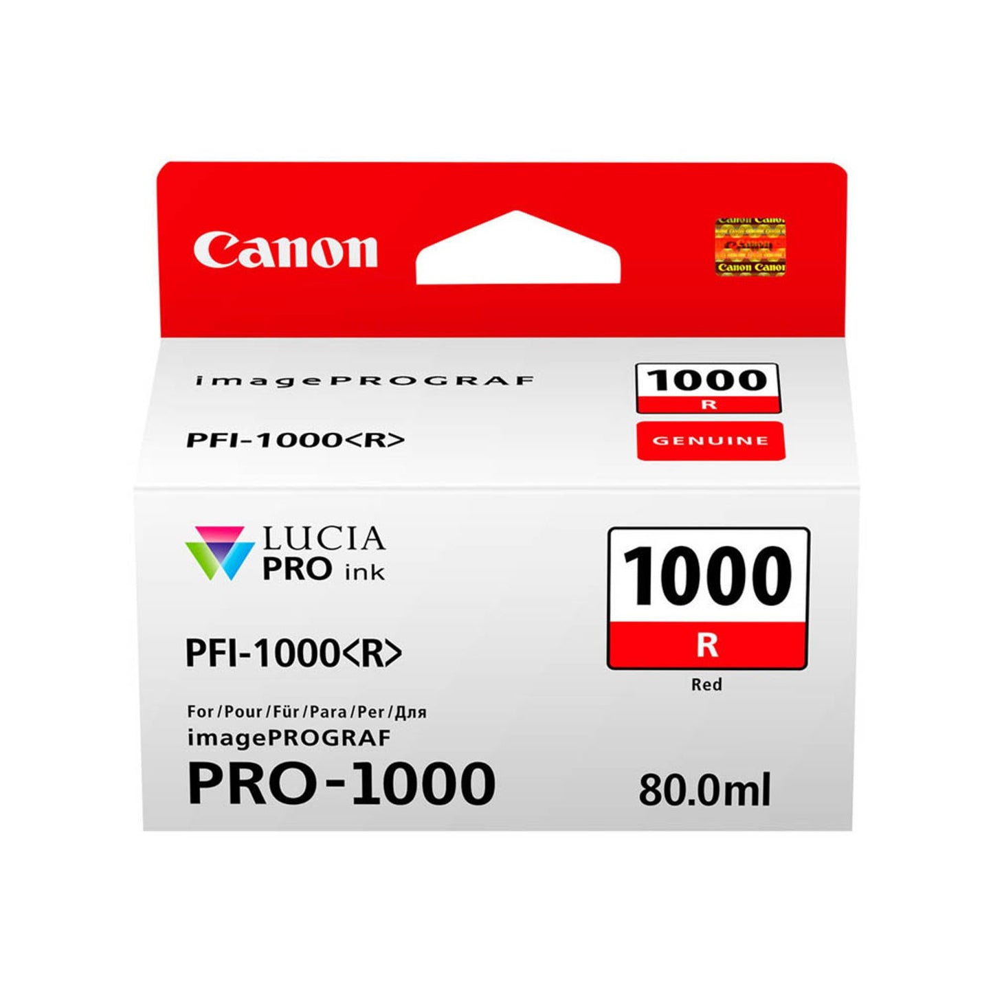 Canon PFI-1000 R rot Druckerpatrone | 0554C001