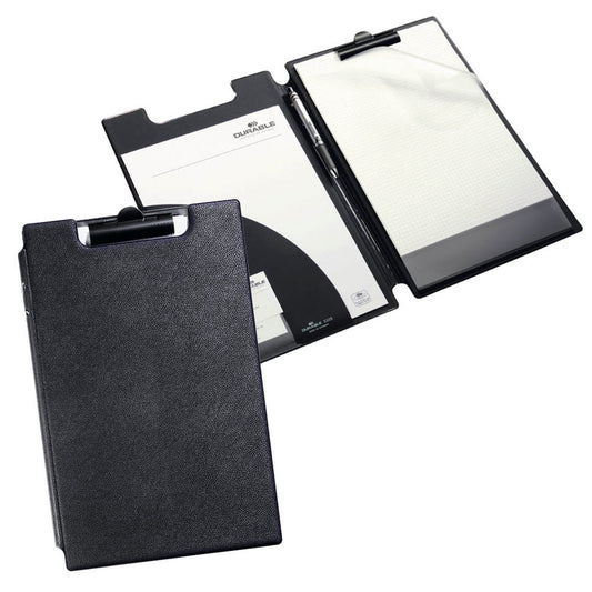 DURABLE Klemmbrettmappe Spezial-Blockmappe DIN A4+ DIN A4 schwarz Karton | 233201