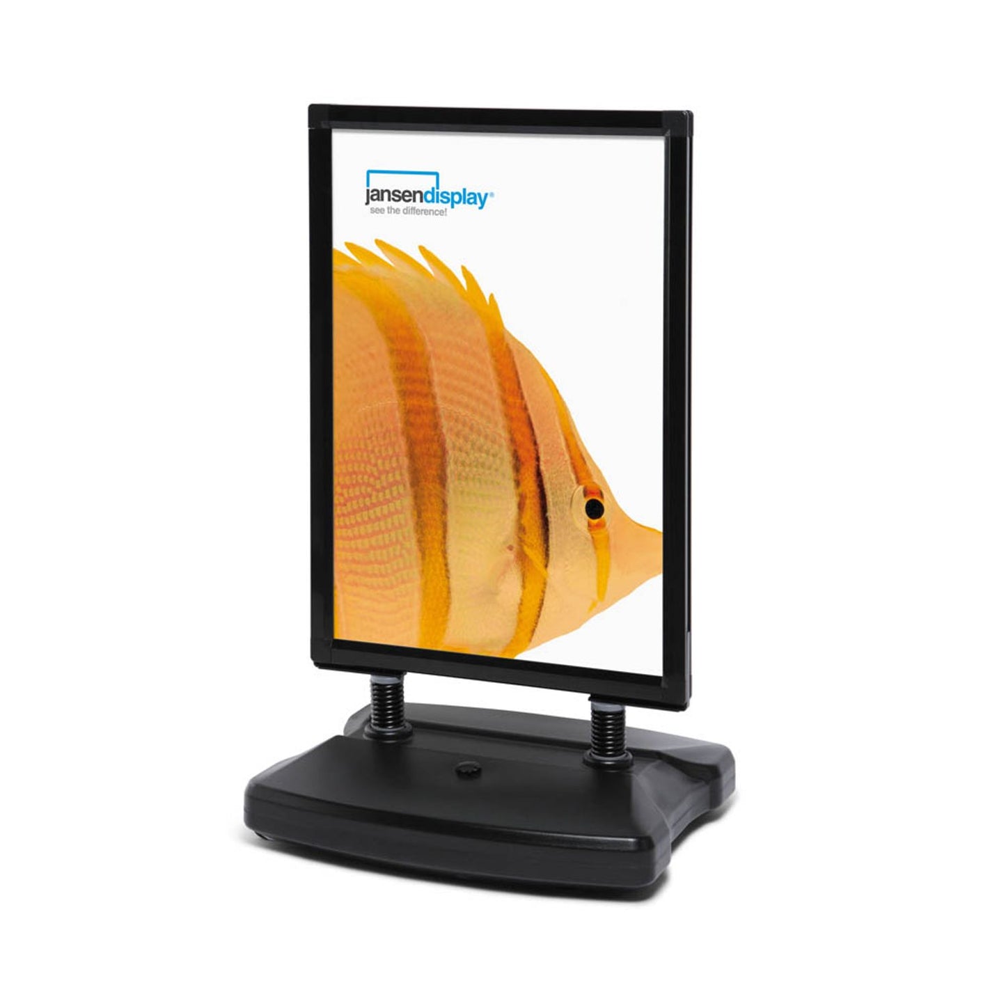 Showdown® Displays Kundenstopper Windtalker City schwarz 2 Fächer