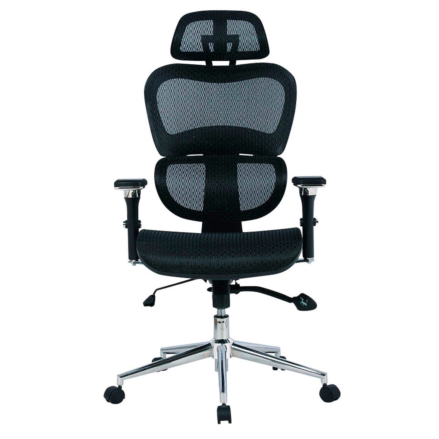 neutral Bürostuhl Mesh, Stoff schwarz, Gestell chrom | BT-1388F-1K