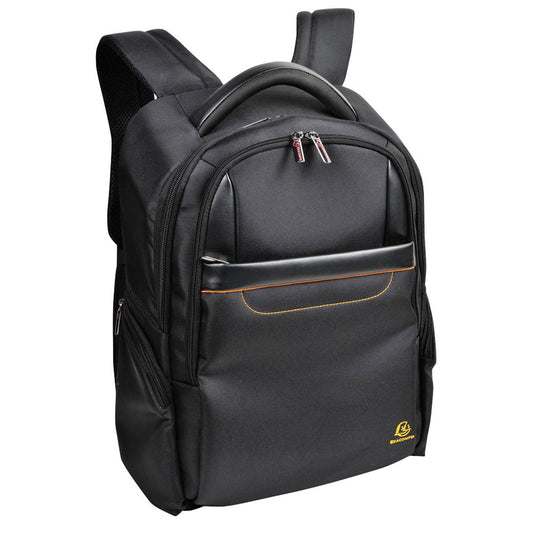 Exacompta Laptop-Rucksack Exactive Kunstfaser schwarz, orange bis 39,6 cm (15,6 Zoll) | 17634E