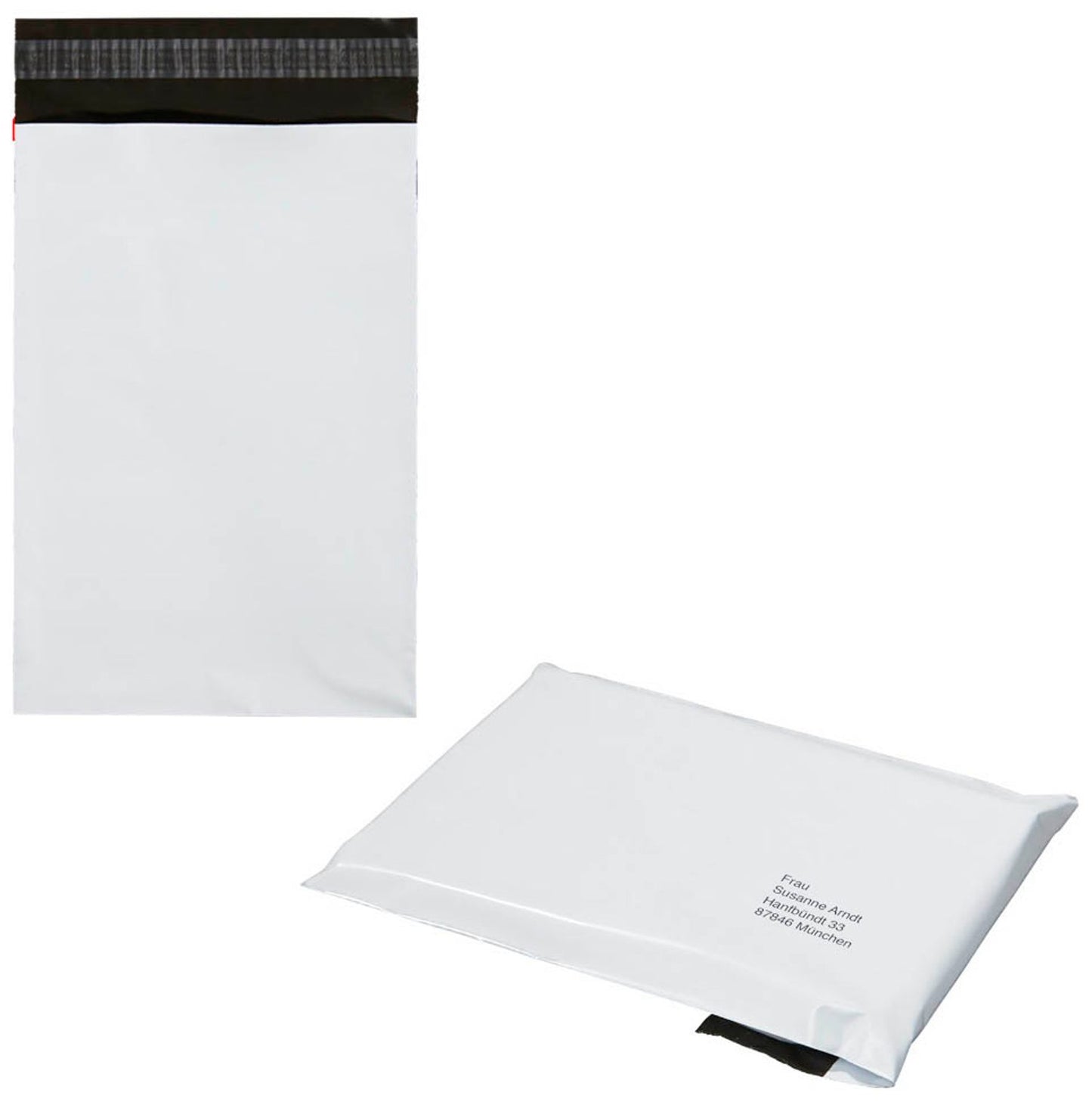 docuCARE® Folienversandtaschen classic light ohne Fenster weiß 100 St.