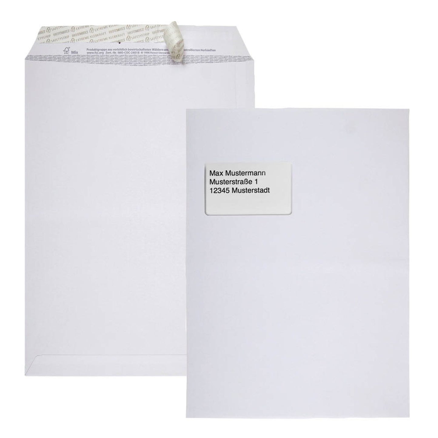 BONG Versandtaschen TopSTAR DIN C4 Fenster weiß 250 St.